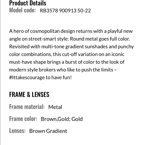 Ray-Ban RB3578 round reflective sunglasses - Picture 4 of 4